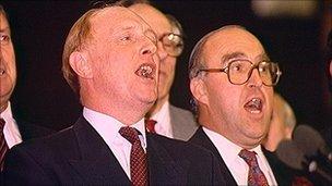 Neil Kinnock and John Smith in 1991