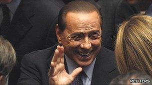 Italy's PM Silvio Berlusconi