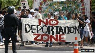 Protest against Arizona's immigration law