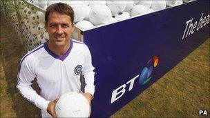 Michael Owen promotes BT's broadcasting of Sky Sports channels