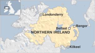 Kilkeel locator map