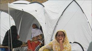 Shelterbox tents, Pakistan