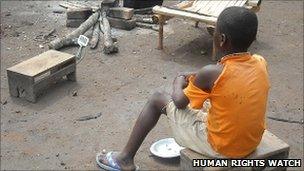 Ten year old abductee from northern DR Congo