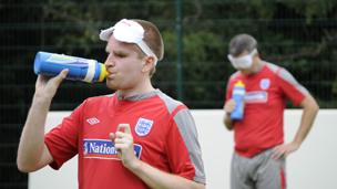 Blind England footballers