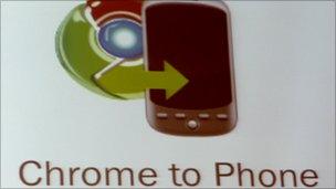 chrome to phone sign