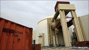 File photograph of the reactor of Bushehr nuclear power plant in Iran