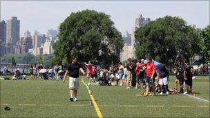 Randalls Island rugby venue in New York