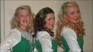 Irish dancers from Ardoyne