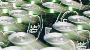 Carlsberg cans
