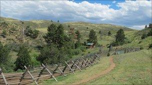 A ranch in Wyoming
