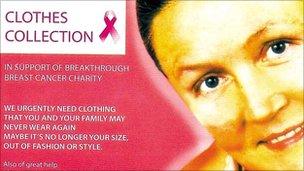 Clothing collection leaflet
