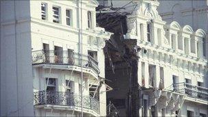 Grand Hotel in Brighton bombed by the IRA in 1984