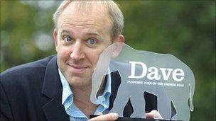 Tim Vine with his trophy