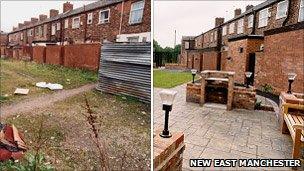 Ryan Street, Openshaw, before and after