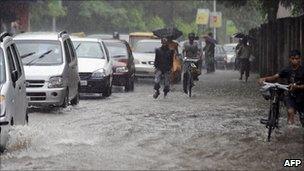 Heavy rains have led to floods in Delhi