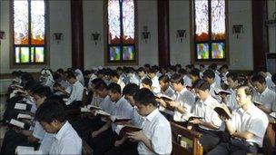 Students at National Catholic Seminary, Beijing