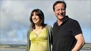 Samantha and David Cameron