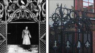 The gates at the Sailors Home and at the Soho Foundry