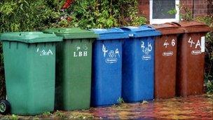 Recycling bins