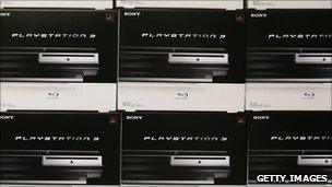 Playstation 3 consoles piled up ahead of lauch