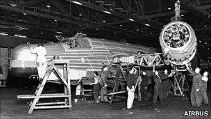 Wellington bomber at Broughton factory