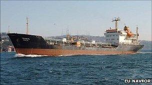 The Bulgarian chemical tanker Panega