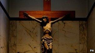 A crucifix in a Roman Catholic church (generic image)