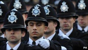 Newly-qualified police officers