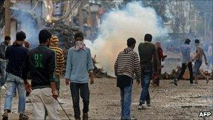 Protest in Srinagar on 14 September 2010