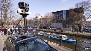 Google Street View car in the Netherlands