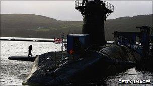 One of the UK's Vanguard submarines