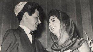Eddie Fisher on the day of his wedding to Elizabeth Taylor in 1959
