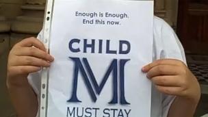 Child M protest