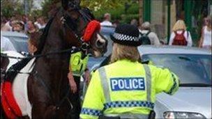 Police at Appleby Horse Fair