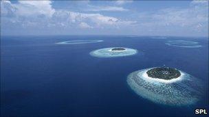 A view of the Maldives