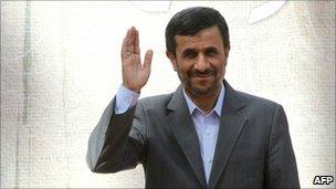 President Mahmoud Ahmadinejad pictured in Tehran 2 October
