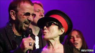 Ringo Starr and Yoko Ono