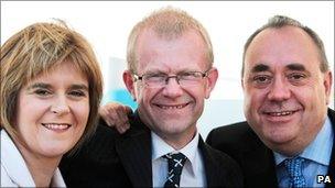 Nicola Sturgeon, John Mason and Alex Salmond