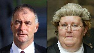 Tommy Sheridan and Maggie Scott QC
