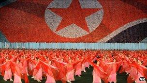 North Korean celebration, AP