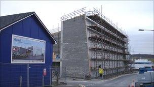 Cultural centre in Shetland under construction