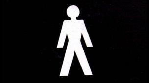 Men's toilet sign