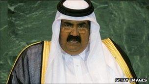 The State of Qatar Emir Sheikh Hamad bin Khalifa