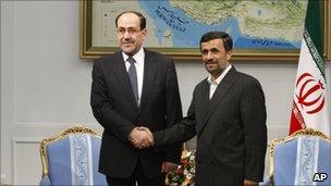 Nouri Maliki and Mahmoud Ahmadinejad