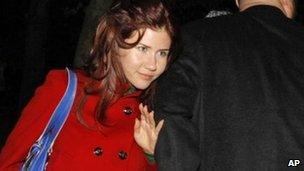 Anna Chapman, one of the 10 Russian spies deported from the US. File photo