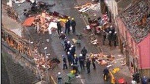 Omagh bomb scene