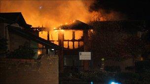 The fire at Culloden Court
