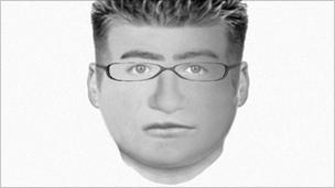 Police e-fit image of the suspect