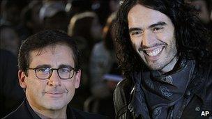 Steve Carell and Russell Brand