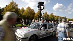 Google Street View camera car, AFP